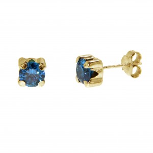 Gold earrings 10kt, 12-5BO
